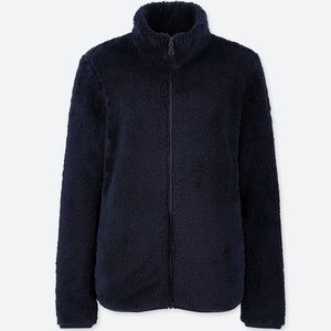 U N I Q L O fleece jacket (NAVY)
